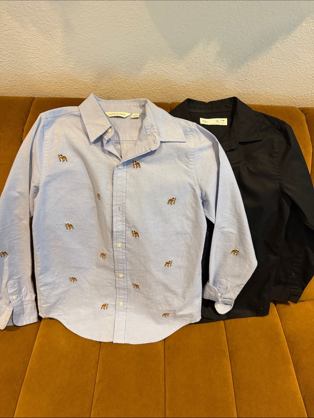 Janie & Jack and Zara button down shirts